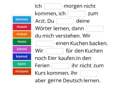 A1 L7 können - müssen