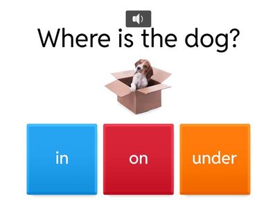 in, on, under
