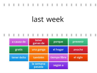 FLACS Exam Vocab Review / High Frequency Words
