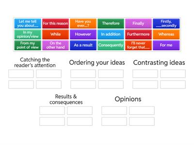Writing an Article - Connectors