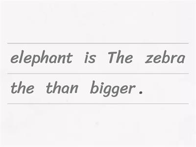 unjumble comparative