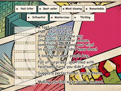 Vocabulary (Describing books)