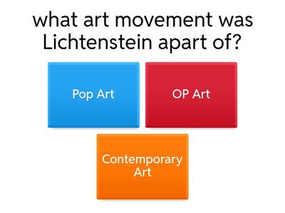 Roy Lichtessteine Quiz