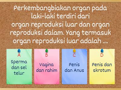 e-KUIS: ORGAN REPRODUKSI MANUSIA