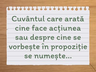 Relația dintre subiect și predicat