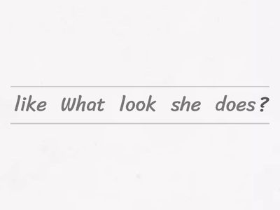 What does he/she look like?