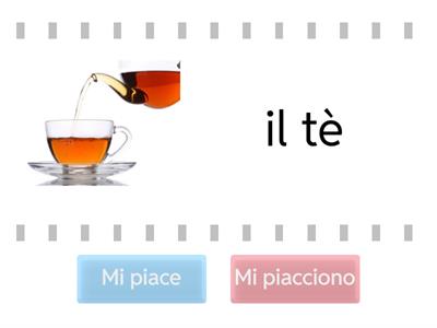 Mi piace o mi piacciono?