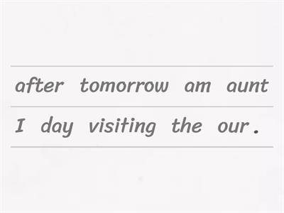 Present Continuous for future.  