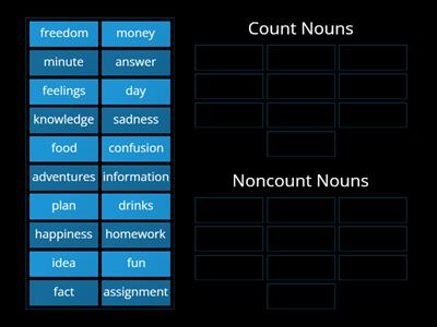 Count or Noncount Noun?