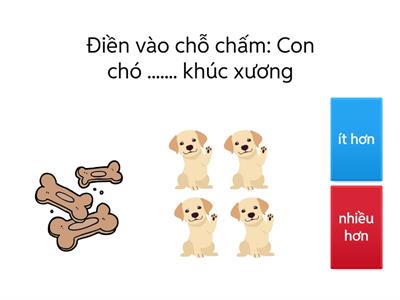 TOÁN: NHIỀU HƠN, ÍT HƠN, BẰNG NHAU