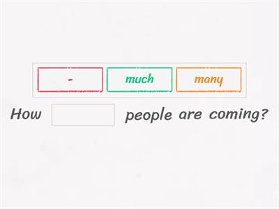 Countable and uncountable nouns: quantifiers