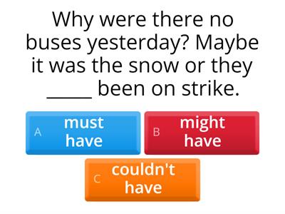 Grammar (A2, B1) - Modals of deduction