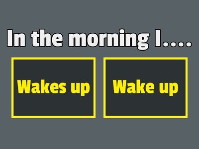 Simple Present Daily Activities (Affirmative)