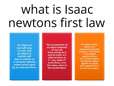 isaac newtona laws