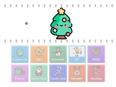 Easy - Christmas vocabulary match