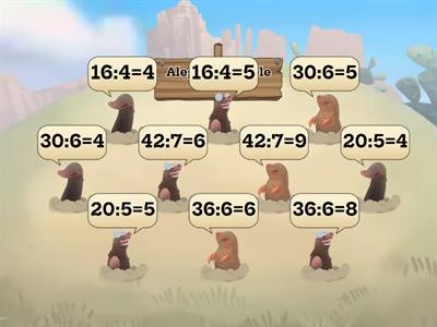 Tabla impartirii la 2, 3, 4, 5, 6, 7