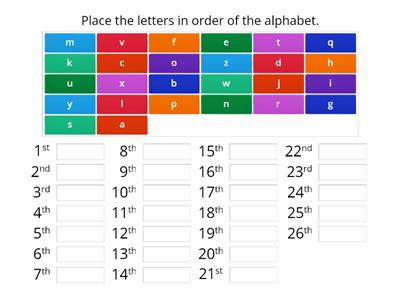 ABC Order (a-z)