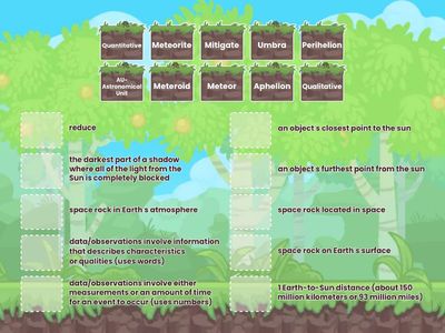 NEO Quiz Review Vocab