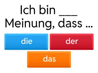 Meinung sagen Kontext B1 Plus