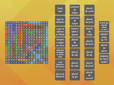 Sopa-letras /ch/ em coda