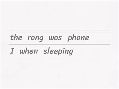 Past Continuous & Past Simple