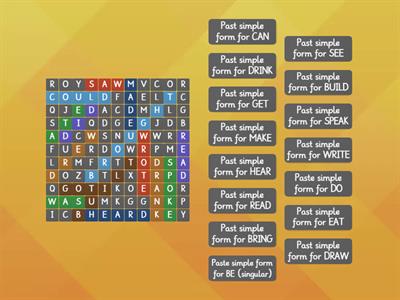 PAST SIMPLE-IRREGULAR VERBS 