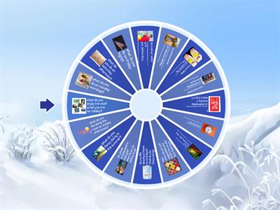 Simple Present Speaking Wheel