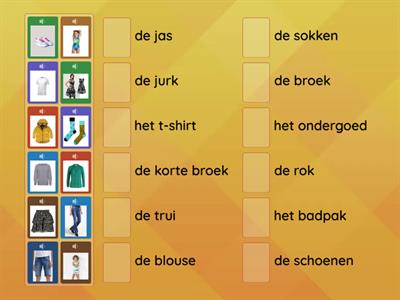 NT2 woordenschat | kleding