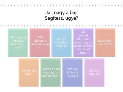 Reakciók a vendégváráskor