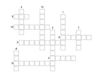 Months - crossword