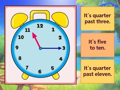 Telling the time (all) Quiz 4