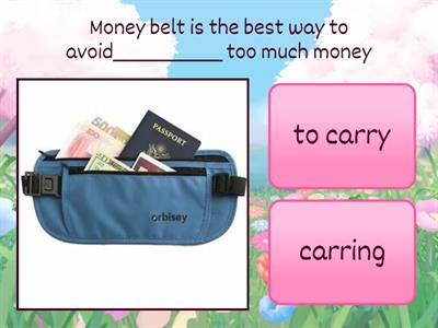 Pre-intermediate,  Verb patterns