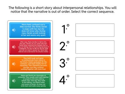 Ordering Activity - Short Story: “The Misunderstanding”