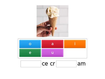 Food missing letters