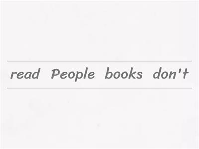 Present simple - negative