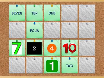 NUMBERS from 1 to 10