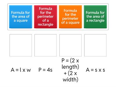 Area and Perimeter Formulas