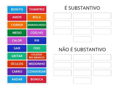 Jogo dos substantivos