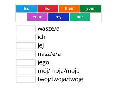 Brainy 4 unit 3 przymiotniki dzierżawcze - possesive adjectives