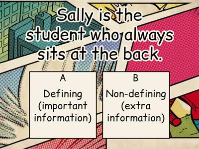 Defining or Non-defining relative clauses