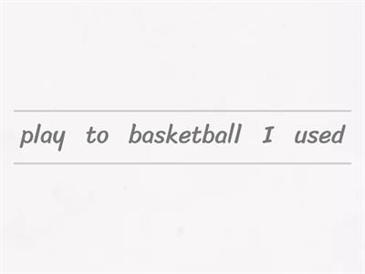 used to/didnt used to