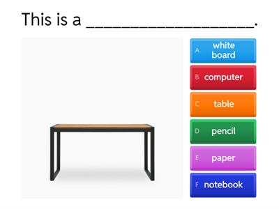 Common Classroom Nouns