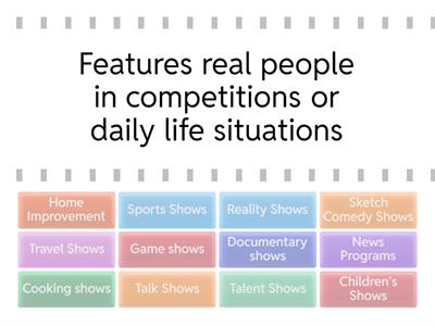 Types of TV shows