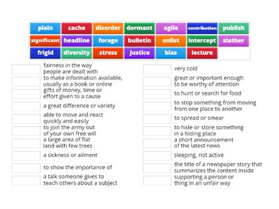 ESL - 5: Vocab (W11 - 15)