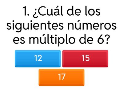 Actividad: Múltiplos y Divisores – Matemática 6.º Grado