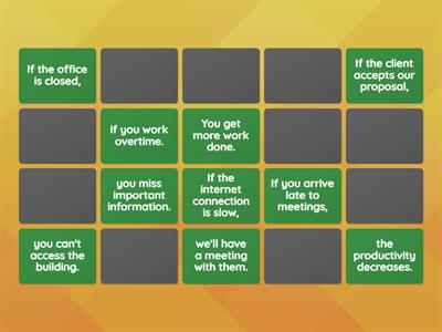 Zero and First Conditionals