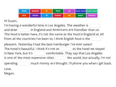 Comparatives and superlatives