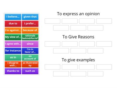 TOEFL Speaking Phrases