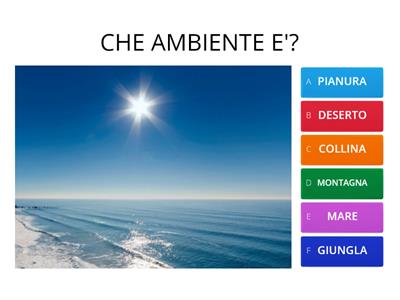  GEOGRAFIA - GLI AMBIENTI