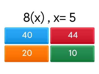 ايجاد قيم المقادير الجبرية 